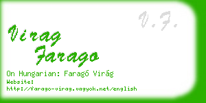 virag farago business card