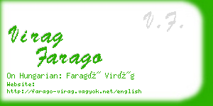 virag farago business card